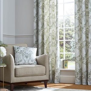 NWT Laura Ashley 2 panels grommets beautiful floral curtains. 50 inch x 84 inch